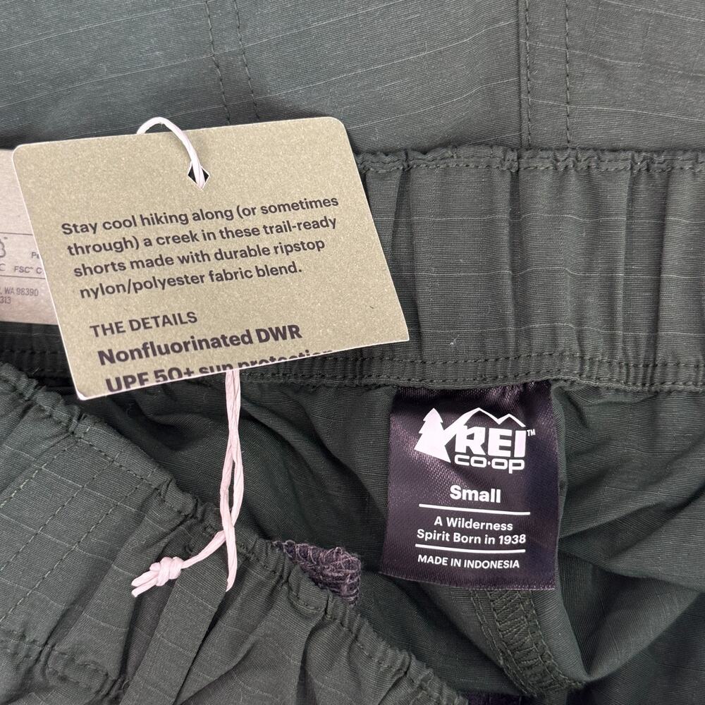 REI Trail Made Amphib Shorts Womens Small Hiking Hike Swim Heritage Spruce Green - Picture 3 of 11